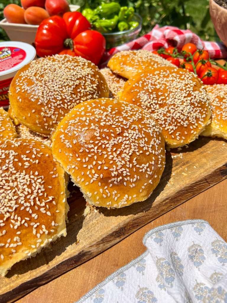 Homemade Brioche Burger Buns