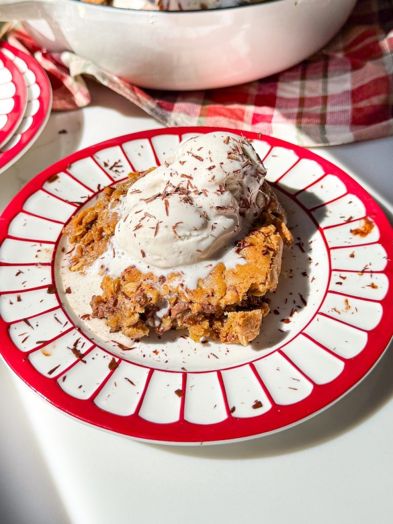 Brown Butter Oatmeal Chocolate Chunk Cookie Skillet
