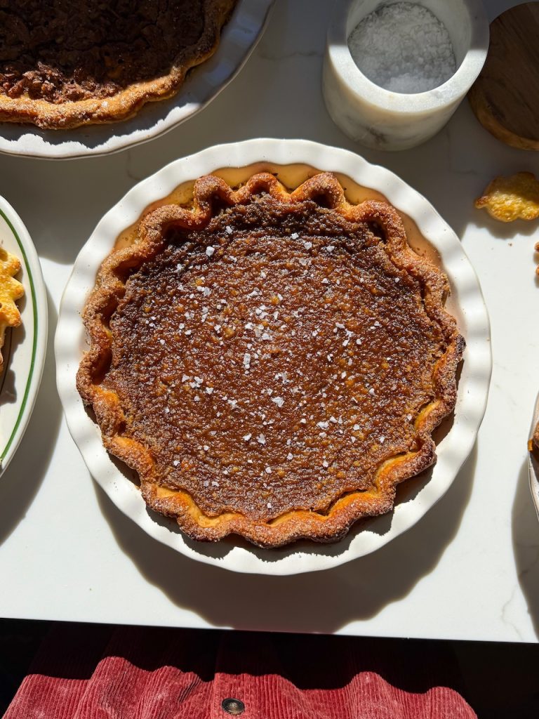 Brown Butter Salted Maple Pie with Homemade Butter Crust