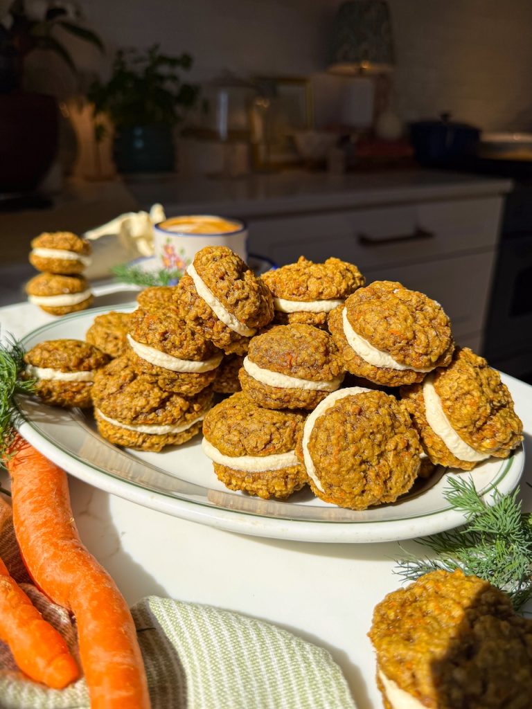 Mini Carrot Cake Oatmeal Crème Pies